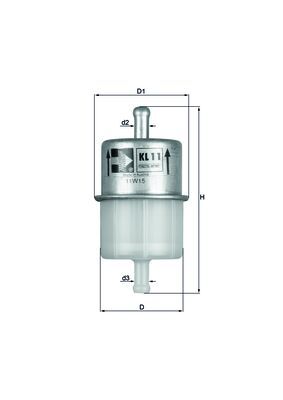 Filtru combustibil MAZDA 616 (SNA) 1.6 benzina 75 cai KNECHT KL 11 OF