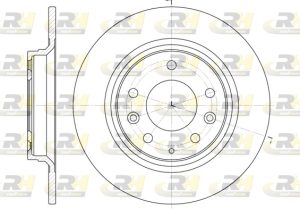 Disc frana MAZDA 6 combi (GH) 2.0 MZR (GHEFW) benzina 155 cai ROADHOUSE 6881.00