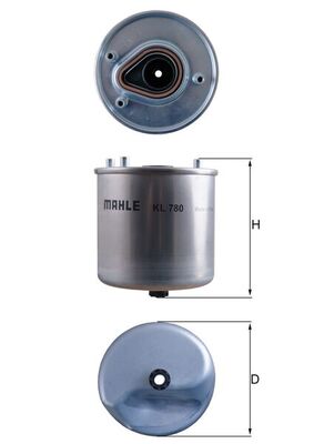Filtru combustibil MAZDA 2 (DE_, DH_) 1.6 MZ-CD diesel 95 cai KNECHT KL 780