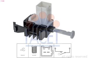 Comutator actionare ambreiaj (Tempomat) MAZDA 6 limuzina (GH) 2.2 MZR-CD (GH10) diesel 185 cai FACET 7.1266
