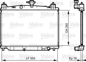 Radiator racire motor MAZDA 2 (DE_, DH_) 1.5 (DE5FS) benzina 103 cai VALEO 735416