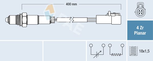 Sonda Lambda MAZDA 121 III (JASM, JBSM) 1.3 benzina 50 cai FAE 77253