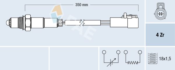 Sonda Lambda MAZDA 2 (DY) 1.2 (DY3W) benzina 75 cai FAE 77264
