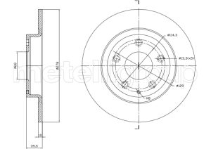 Disc frana MAZDA 6 combi (GJ, GL) 2.0 (GJEFW) benzina 165 cai CIFAM 800-1757C