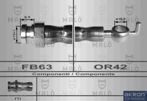 Furtun frana MAZDA 323 C IV (BG) 1.7 D (BG7S) diesel 56 cai MALO 80037