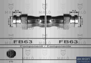Furtun frana MAZDA 323 C IV (BG) 1.7 D (BG7S) diesel 56 cai MALO 80038