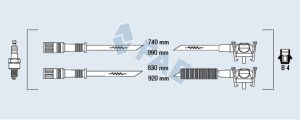 Set cablaj aprindere MAZDA 121 III (JASM, JBSM) 1.3 benzina 50 cai FAE 85112