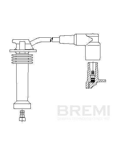 Fisa bujii MAZDA 121 III (JASM, JBSM) 1.3 benzina 50 cai BREMI 8A17/15