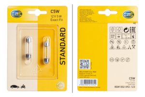 Bec iluminare numar circulatie MAZDA 2 (DE_, DH_) 1.5 MZR (DE5FS) benzina 102 cai HELLA 8GM 002 092-123