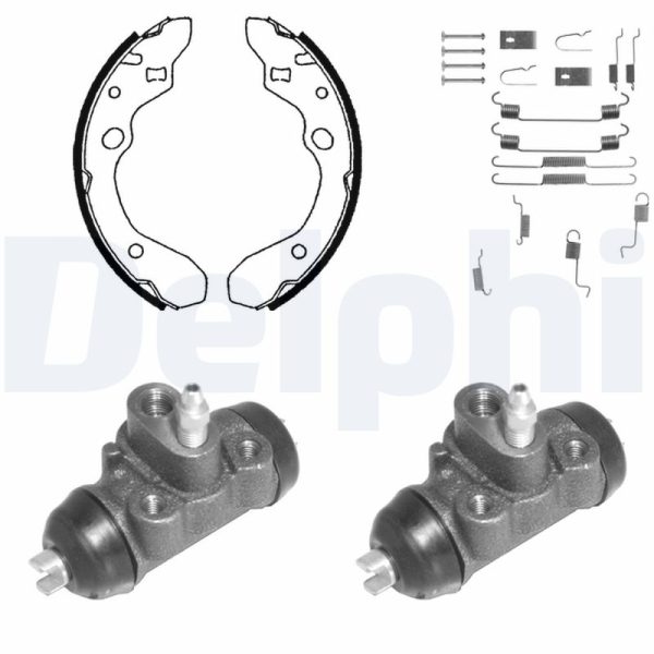 Set saboti frana MAZDA 323 P V (BA) 1.5 16V benzina 88 cai DELPHI 933