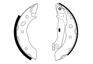 Set saboti frana MAZDA 121 III (JASM, JBSM) 1.25 benzina 75 cai TEXTAR 91048800