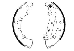 Set saboti frana MAZDA 2 (DY) 1.2 (DY3W) benzina 75 cai TEXTAR 91057300
