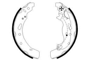 Set saboti frana MAZDA 2 hatchback (DL, DJ) 1.5 D (DJ5FS) diesel 105 cai TEXTAR 91072100