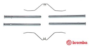Set accesorii placute frana MAZDA 323 III limuzina (BF) 1.7 D (BF7P) diesel 57 cai BREMBO A 02 264