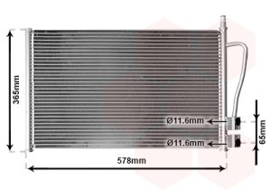 Condensator climatizare MAZDA 2 (DY) 1.2 (DY3W) benzina 75 cai VAN WEZEL 18005328