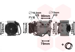 Compresor climatizare MAZDA 2 (DY) 1.2 (DY3W) benzina 75 cai VAN WEZEL 1800K105