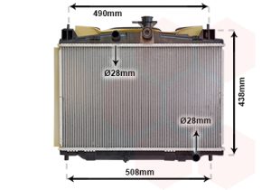 Radiator racire motor MAZDA 2 (DE_, DH_) 1.3 (DE3FS) benzina 75 cai VAN WEZEL 27002213