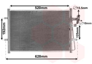 Condensator climatizare MAZDA 5 (CW) 1.6 CD diesel 116 cai VAN WEZEL 27005281