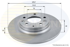 Disc frana MAZDA 6 combi (GH) 2.2 MZR-CD (GH10) diesel 125 cai COMLINE ADC0450