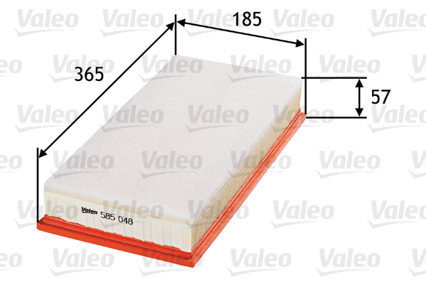Filtru aer MAZDA 323 III Hatchback (BF) 1.7 D (BF7S) diesel 54 cai VALEO 585048