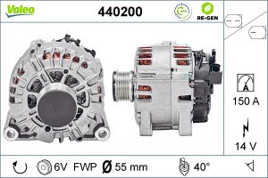 Alternator MAZDA 2 (DE_, DH_) 1.6 MZ-CD diesel 95 cai VALEO 440200