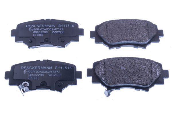 Placute frana MAZDA 3 (BM, BN) 1.5 D (BMLFS, BM4, BN4) diesel 105 cai DENCKERMANN B111516