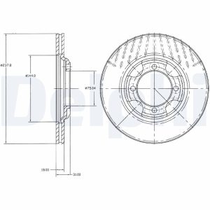 Disc frana MAZDA 323 III Hatchback (BF) 1.7 D (BF7S) diesel 54 cai DELPHI BG2414