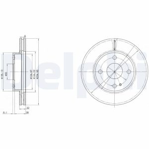 Disc frana MAZDA 323 F V (BA) 1.5 16V (BA11) benzina 88 cai DELPHI BG2629