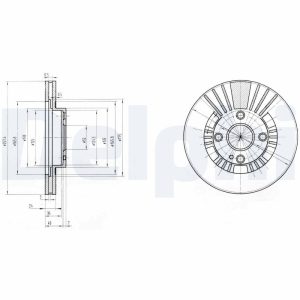 Disc frana MAZDA 323 F VI hatchback (BJ) 1.8 Astina (BJ10P) benzina 125 cai DELPHI BG3509