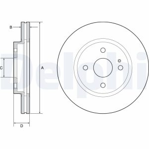 Disc frana MAZDA 2 hatchback (DL, DJ) 1.5 E-SKYACTIV G benzina/elector 115 cai DELPHI BG4942C
