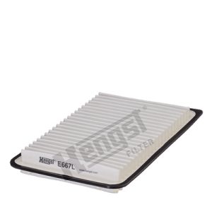 Filtru aer MAZDA 2 (DE_, DH_) 1.3 (DE3FS) benzina 75 cai HENGST FILTER E667L