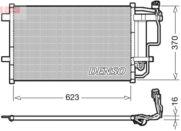 Condensator climatizare MAZDA 3 (BL) 2.2 MZR CD (BL10) diesel 185 cai DENSO DCN44007