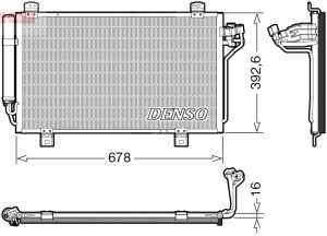 Condensator climatizare MAZDA 3 (BM, BN) 1.5 benzina 100 cai DENSO DCN44015