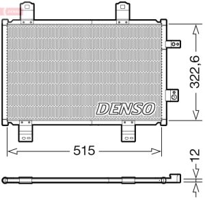 Condensator climatizare MAZDA 2 hatchback (DL, DJ) 1.5 D (DJ5FS) diesel 105 cai DENSO DCN44018
