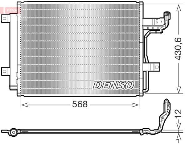 Condensator climatizare MAZDA 3 hatchback (BP) 2.0 SKYACTIV-G (BP5H, BP6H) benzina 150 cai DENSO DCN44019