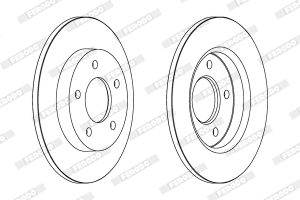 Disc frana MAZDA 3 (BL) 1.6 MZR (BL14) benzina 105 cai FERODO DDF1420C