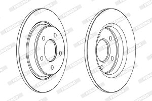 Disc frana MAZDA 3 limuzina (BL) 2.2 MZR CD (BL10) diesel 150 cai FERODO DDF1546