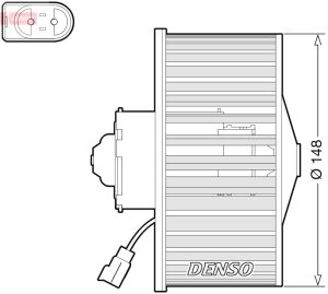 Ventilator habitaclu MAZDA 121 III (JASM, JBSM) 1.25 benzina 75 cai DENSO DEA10054