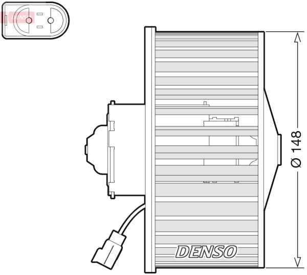 Ventilator habitaclu MAZDA 121 III (JASM, JBSM) 1.25 benzina 75 cai DENSO DEA10054