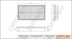Filtru aer MAZDA 6 combi (GH) 2.0 MZR (GHEFW) benzina 155 cai DRIVE DP1110.10.0158