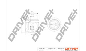 Filtru ulei MAZDA 323 III limuzina (BF) 1.7 D (BF7P) diesel 54 cai DRIVE DP1110.11.0047