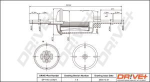 Filtru combustibil MAZDA 2 (DY) 1.2 (DY3W) benzina 75 cai DRIVE DP1110.13.0021