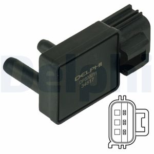 Senzor presiune gaze evacuare MAZDA 2 (DE_, DH_) 1.6 MZ-CD diesel 95 cai DELPHI DPS00011