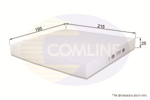 Filtru polen MAZDA 6 Hatchback (GH) 2.2 MZR-CD (GH10) diesel 185 cai COMLINE EKF188