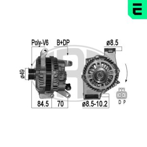 Alternator MAZDA 3 (BK) 2.0 (BKEP) benzina 150 cai ERA 209358A