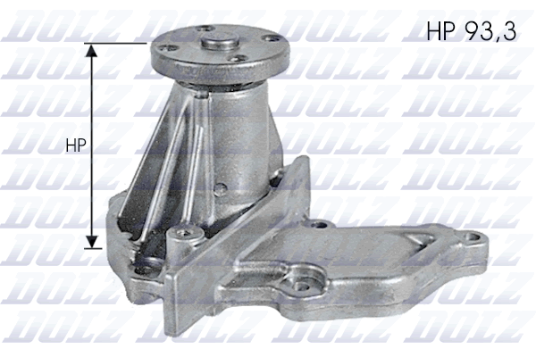 Pompa de apa MAZDA 121 III (JASM, JBSM) 1.25 benzina 75 cai DOLZ F133