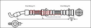 Furtun frana MAZDA 121 I (DA) 1.1 (DA101) benzina 57 cai METZGER 4114722