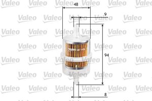 Filtru combustibil MAZDA 616 (SNA) 1.6 benzina 75 cai VALEO 587013