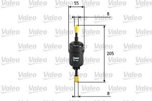 Filtru combustibil MAZDA 2 (DY) 1.2 (DY3W) benzina 75 cai VALEO 587023