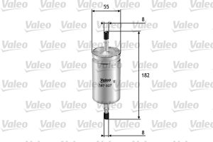 Filtru combustibil MAZDA 3 limuzina (BK) 2.0 (BKEP) benzina 150 cai VALEO 587027